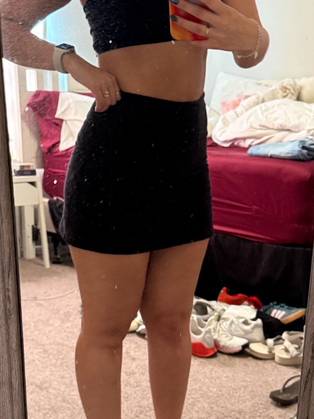 Hollister Black Mini Skort
